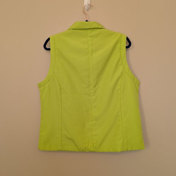 Be Inspired neon green lightweight puff vest XL EUC - Picture 3 of 8